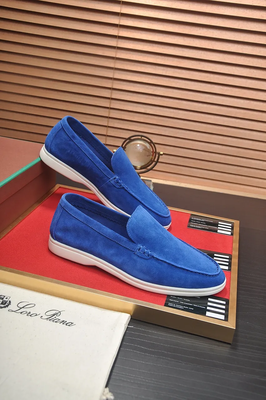 Men's shoes 💰400💶[𝐥𝐨𝐫𝐨 𝐏𝐢𝐚𝐧𝐚] [Couple model] High-end quality, affordable price, LP classic loafers, Italian treasure brand, the only brand that can match Hermès! Only after wearing it do we know that we can’t live up to our feet. Women’s code: 35-40 (customized sizes 34, 41, 42 are non-returnable) Men’s code: 38-44 (customized 45, 46, 47, 48 are non-refundable) Fabric: Customized imported cashmere Lining: Customized imported fetal cowhide Foot: Imported benzene-dyed calfskin Outsole: Exclusive original glass rubber outsole